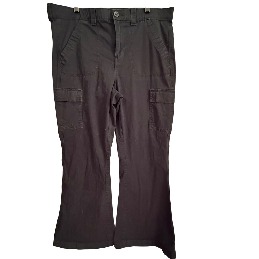 Torrid Black Plus Size Cargo Pants Flare Leg Career Casual Trendy